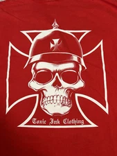 Toxic Ink Clothing Shirt Men’s 4XLT Red Biker Grunge