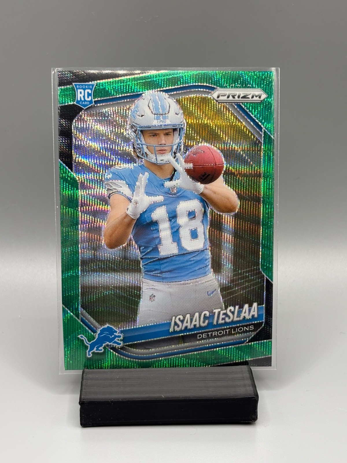 2025 Prizm Football Isaac Teslaa Green Wave Prizm #316 Detroit Lions RC