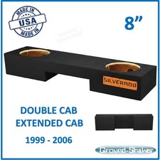 Chevy Silverado Extended Cab 1999-2006 8" Dual Sub Box Subwoofer Enclosure