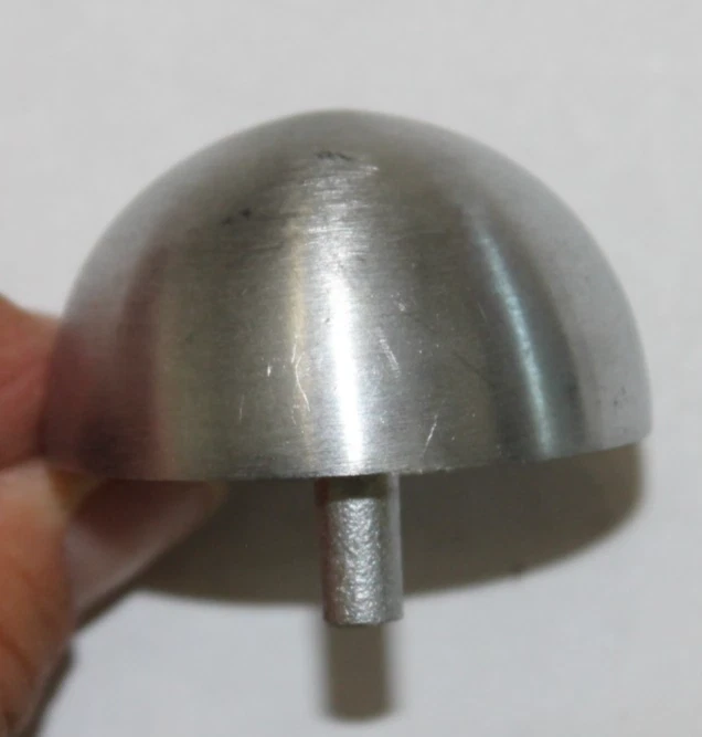 LOTE de 4 Parachoques tipo piso Baldwin media cúpula tope puerta 4010-264 cromo satinado NUEVO Foto 3 de 4