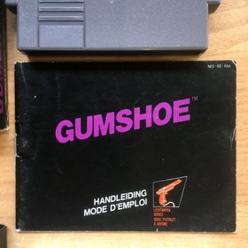 GUMSHOE COMPLET BO&Icirc;TE NOTICE NINTENDO NES PAL B FAH (FR) CIB OVP - &Eacute;tat Moyen