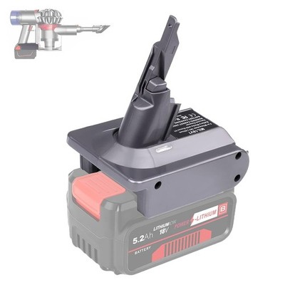 Akku Adapter für Dyson V7 auf Einhell 18V Power X, Konverter Staubsauger 4A Set