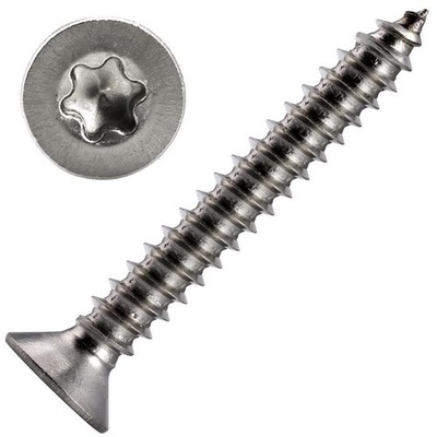Blechschrauben Ø 5,5mm DIN 7982 ISO 14586 Edelstahl VA Senkkopf TX