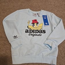 Adidas Sweat Shirt Youth XXS 5-6 Light Blue