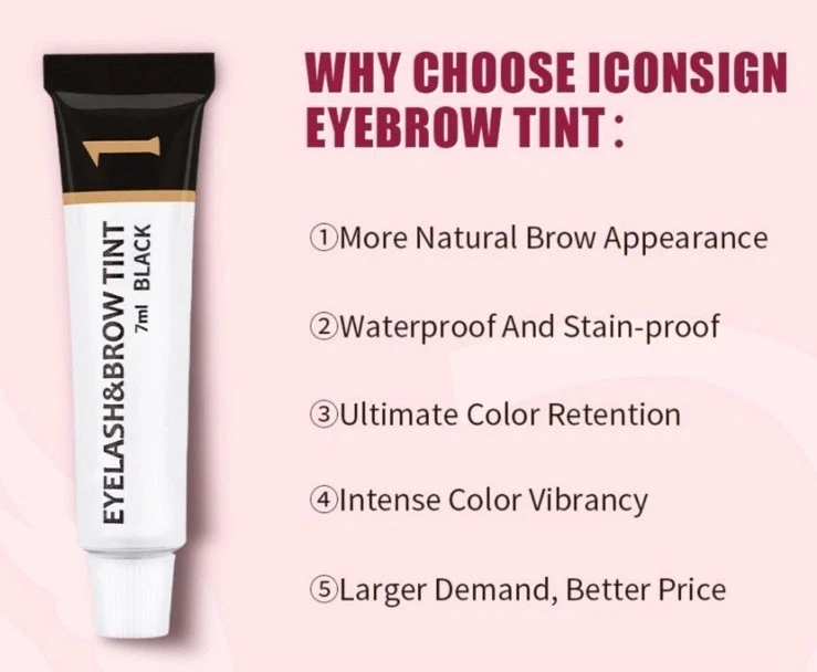 100%Organic Eyelash & Eyebrow Tint AllColors Tinting Dye Tint Lash Kit/Developer - Image 3 of 4