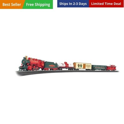 Trains - Jingle Bell Express Ready To Run Electric Train Set - HO Scale