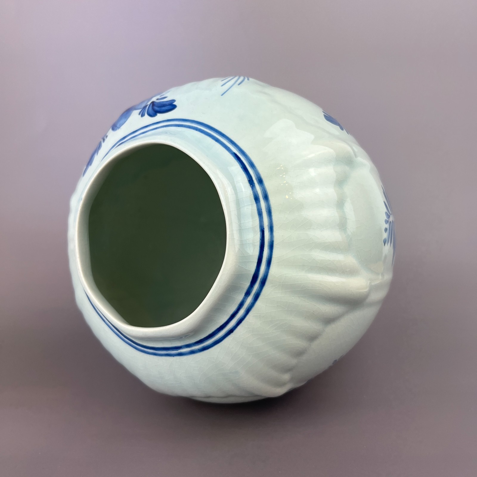 Large Delft Blue Hand Painted Ginger Jar Vase with Lid Dutch Holland 31cm image 8