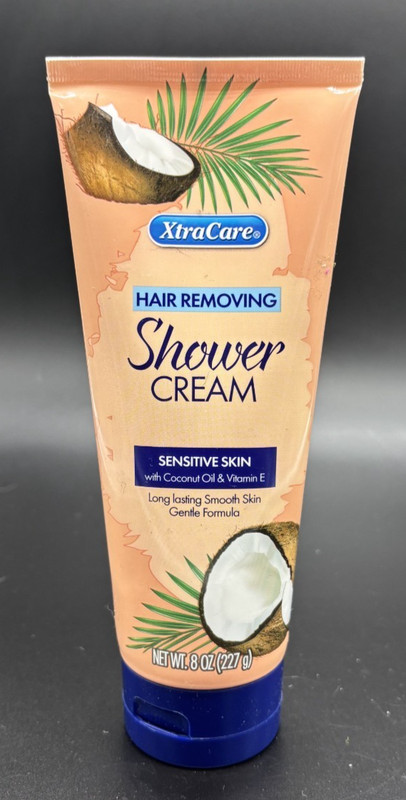 XtraCare Sensitive Shower Cream Hair Remover Natural Coconut Oil Vitamin E