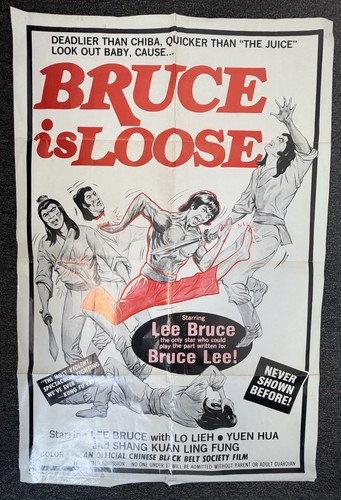 Bruce is Loose Original US Movie Poster 1970s Vintage Exploitation Film