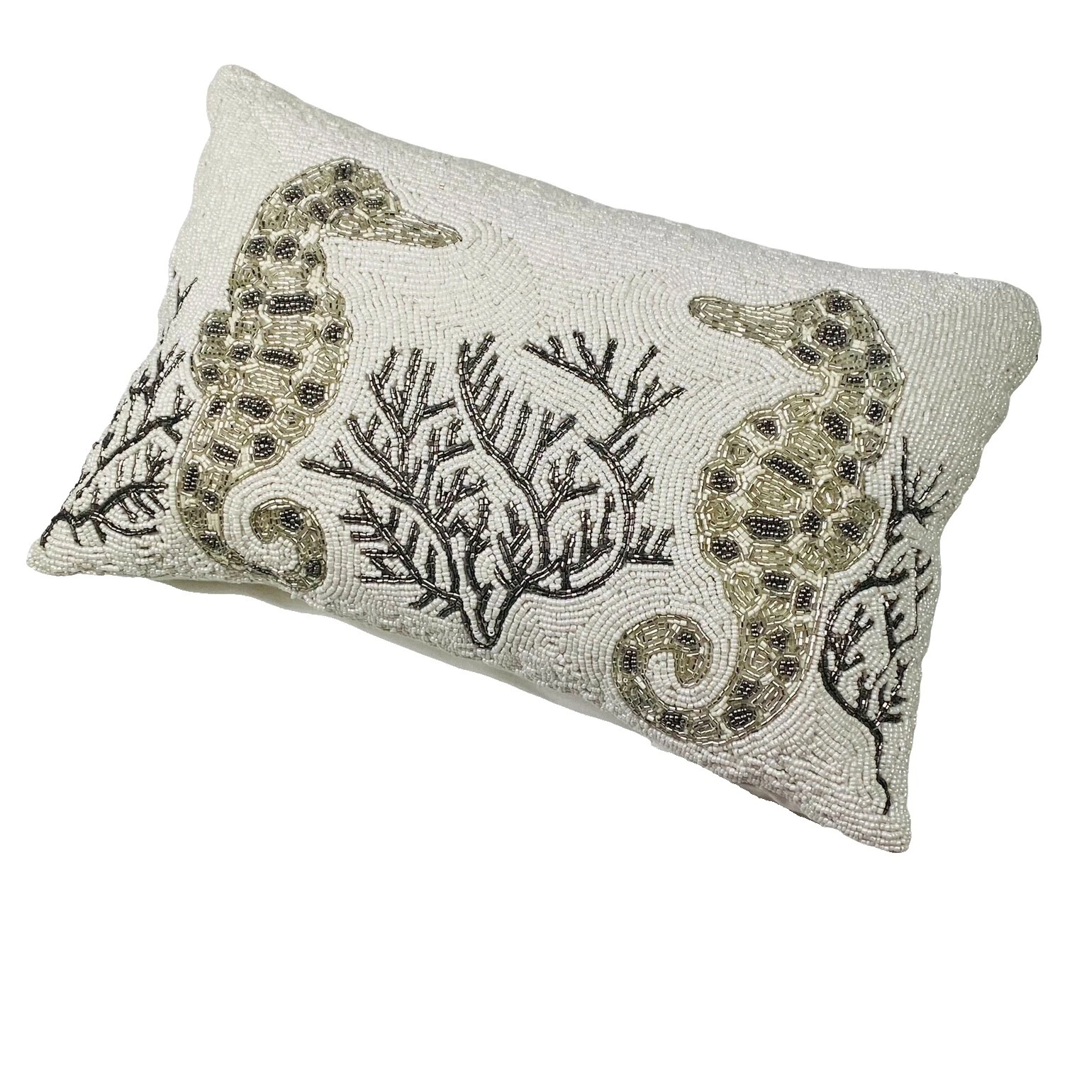 Rectangle Beaded Contemporary Home Décor Pillows