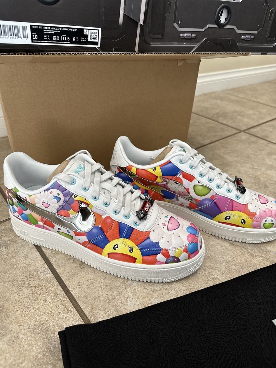 Size 10 - RTFKT x Takashi Murakami x Nike Air Force 1 Low Murakami