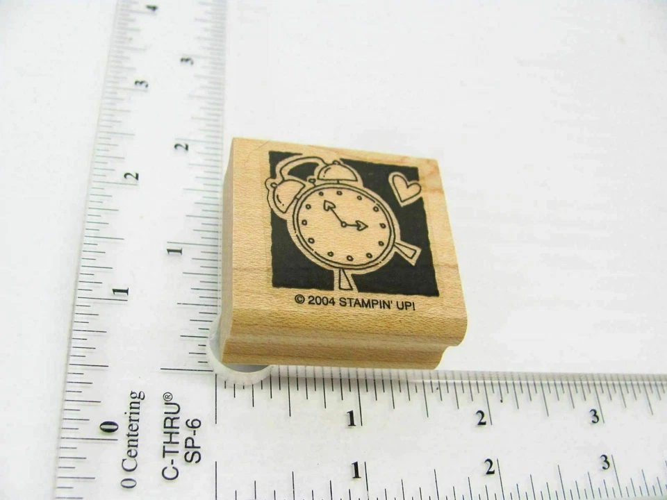 Alarm Clock Rubber Stamp - Stamp Set A493 - Image 2 of 4