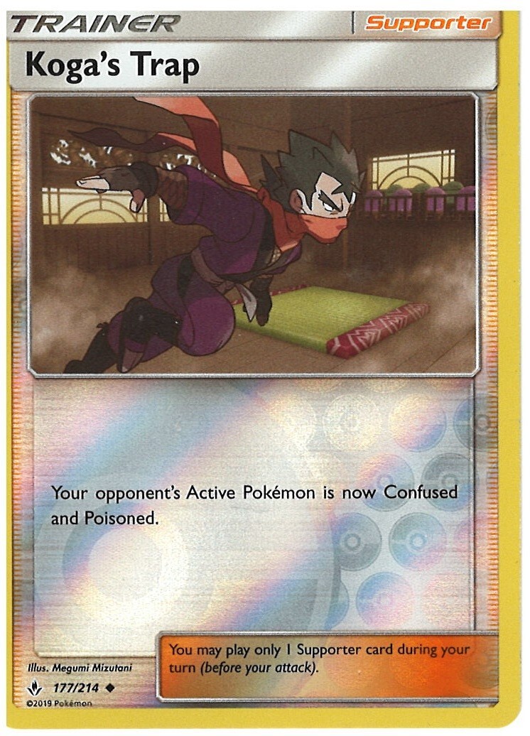 POKEMON CARD FOIL KOGA'S TRAP