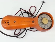 GTE Automatic Electric Vintage Retro Orange Linemans Phone Rotary