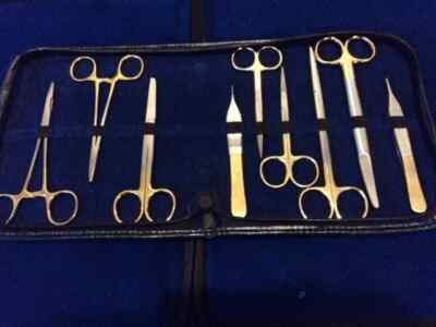 9 PC T/C MINOR SURGERY SURGICAL VETERINARY INSTRUMENTS KIT W/ TUNGSTEN CARBIDE