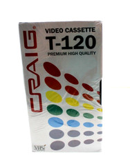 CRAIG Video Cassette Tapes T-120 Premium High...
