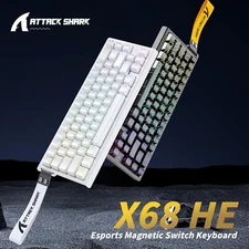 ATTACK SHARK X68 HE Wired Rapid Trigger Mechanical Gaming Keyboard