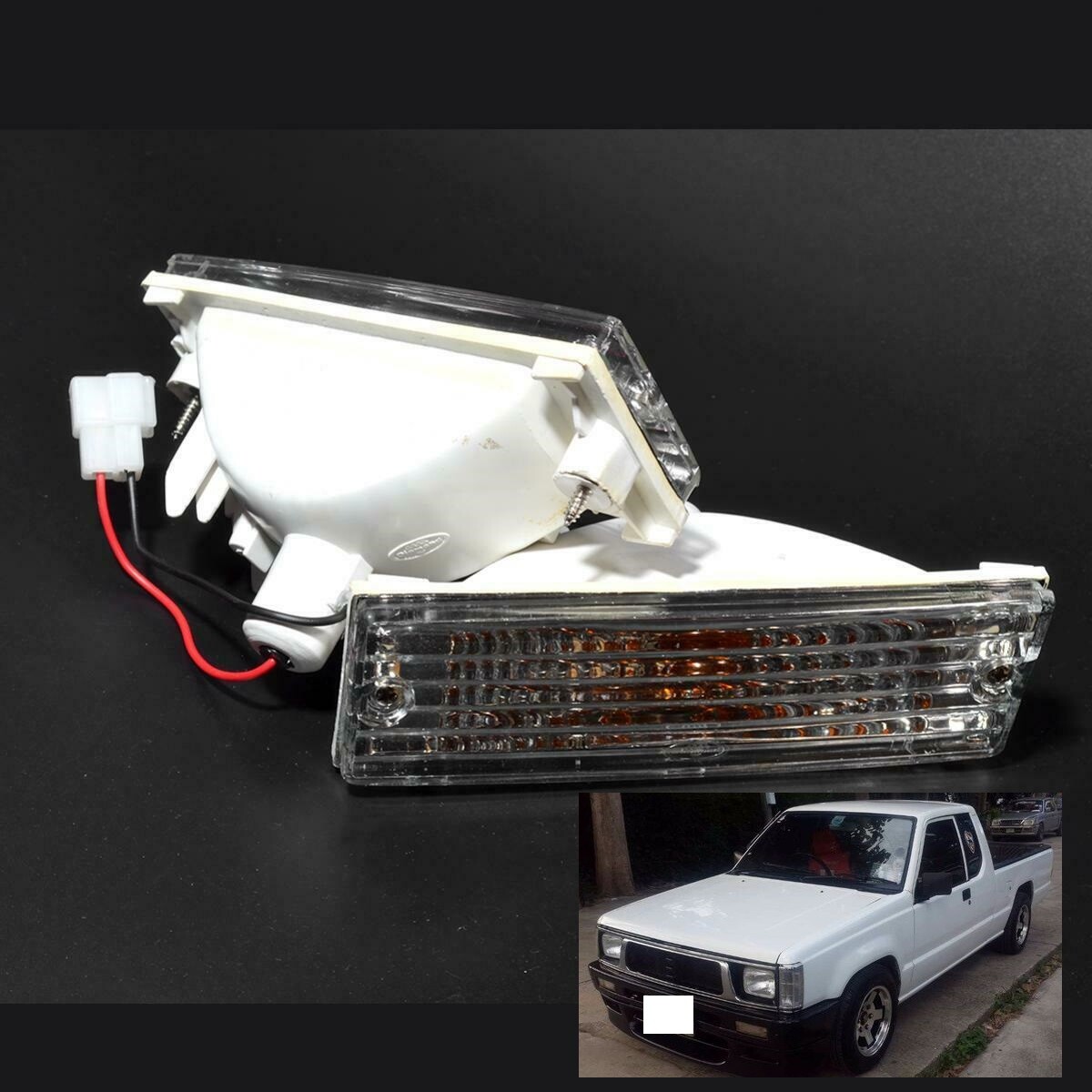 Front Crystal Bumper Light Lamp For 1988-1996 Mitsubishi L200