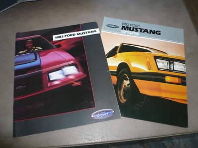 1982 1983 Ford Mustang Sales Brochure - 2 Years for One Price | eBay