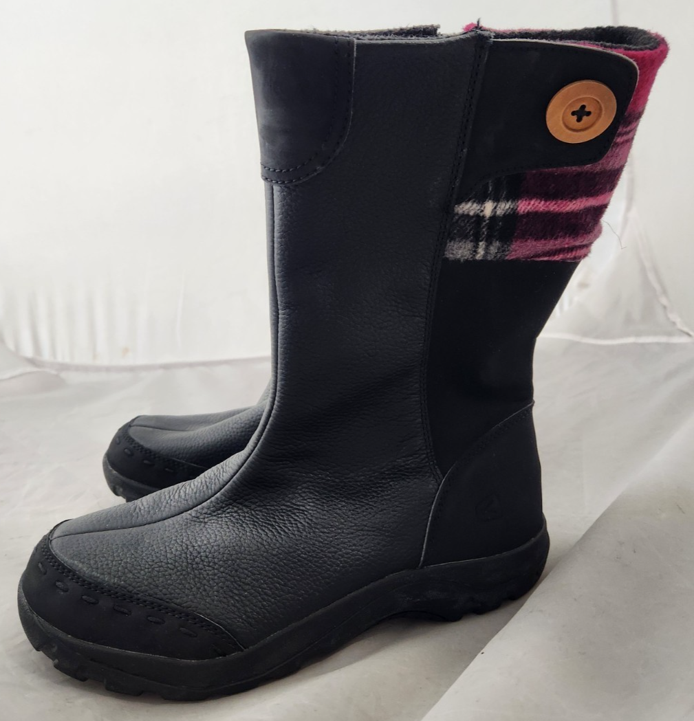 Stivali KEEN Darby neri per ragazzi ragazze taglia 5 nero rosa