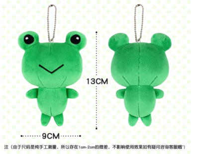 Misaka Mikoto Gekota Plush Toy 13Cm Frog Doll Keychain Pendant Fan
