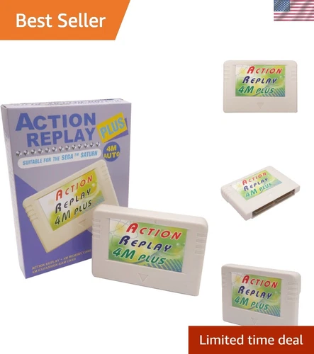 Sega Saturn Action Replay - 4M RAM and Cheat Codes All-in-One Cartridge