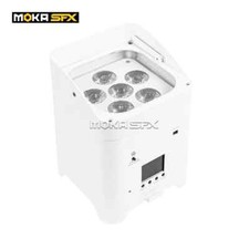 Used 6x18W WIFI APP Remote Uplights DMX Rechargeable Battery Wireless Par Light