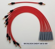 Chevy 348 409 1956-1965 Big Block V8 Red 8mm Spark Plug Wires Points Cap Usa