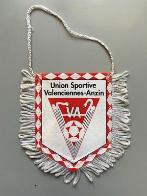 Fanion Vintage VAFC – Valenciennes Anzin, Club Des Supporters, Années 90