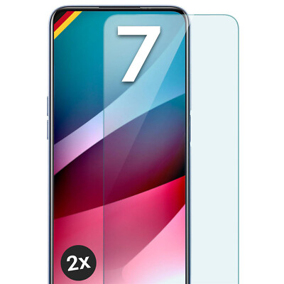 2x Echt Glas für Realme 7 Panzerfolie Handy Hartglas HD Premium Displayschutz