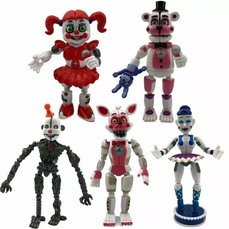 5pc Set Five Nights at Freddy's Sister Location Action Figure Christmas Toy  FNAF