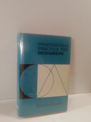 Professionelle Praxis für Designer, Dorothy Goslett. 1. Auflage Hardcover 1961