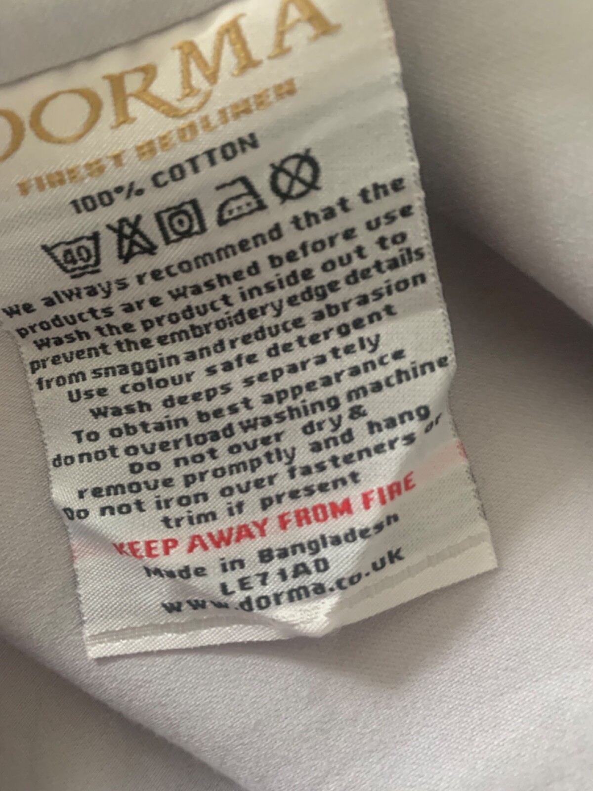 Dorma double Quilt cover used lightly eBay