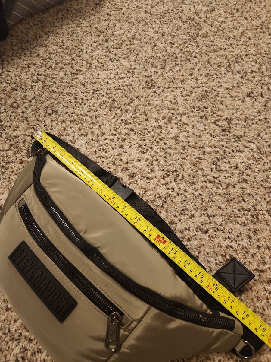 Steve Madden Travel Fanny Pack Sling Olive Large Sz Nylon DT623630 