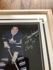 FRANK MAHOVLICH (NHL) AUTOGRAPHED 8 X 10 PICTURE DOUBLE MATTED AND FRAMED W/COA — photo 3