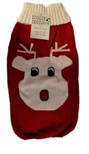 NEW XL Doggie Design Cotton/Knit Rudolph DOG SWEATER,  CHRISTMAS DOG CLOTHES 