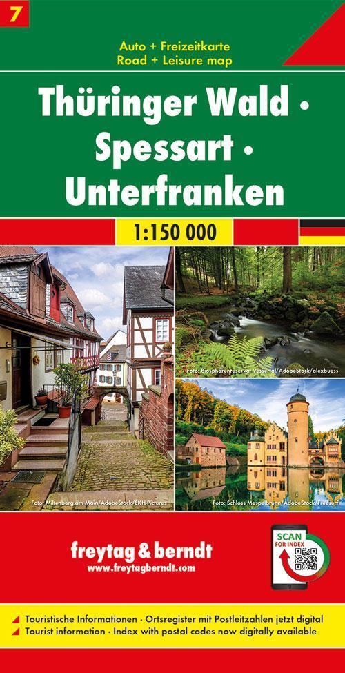 Thumbnail - Thüringer Wald - Spessart - Unterfranken, Autokarte 1:150.000, Blatt 7