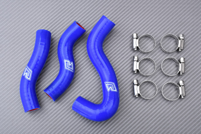 Kit durite de radiateur bleu silicone pour KTM EXC 500 Six Days 2012-2016 de qualité supérieure