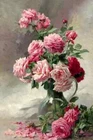 Roses Flower Still Life Oil painting Wall Art Giclee HD Printed on canvas 12x18"