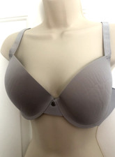 38D LUCKY BRAND Pewter Gray Full Coverage Underwire BRA T SHIRT Smooth