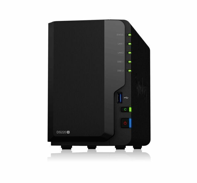 Synology DiskStation DS220+ 2 Bay NAS (Network Attached Storage) - DS220  for sale online