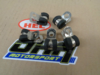 HEL Performance Motorcycle Bike Car Brake Line P Clip Fastener - 5 Pack - NEW