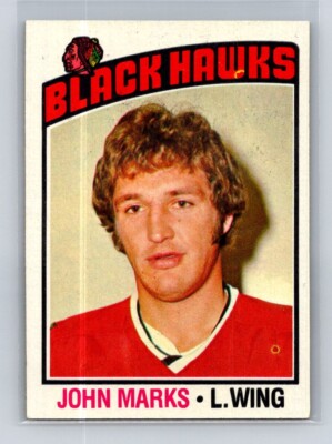1976-77 Topps John Marks #114 Chicago Blackhawks Near Mint