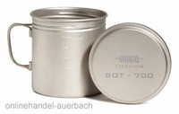 Vargo Titanium BOT-700 Topfflasche Trinkflasche Topf Outdoor Survival