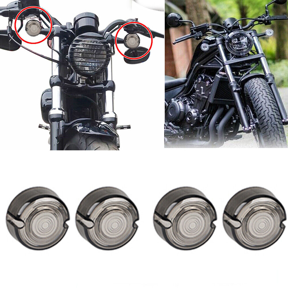 Smoke Turn Signal Light Lens Covers For Harley Sportster 1200