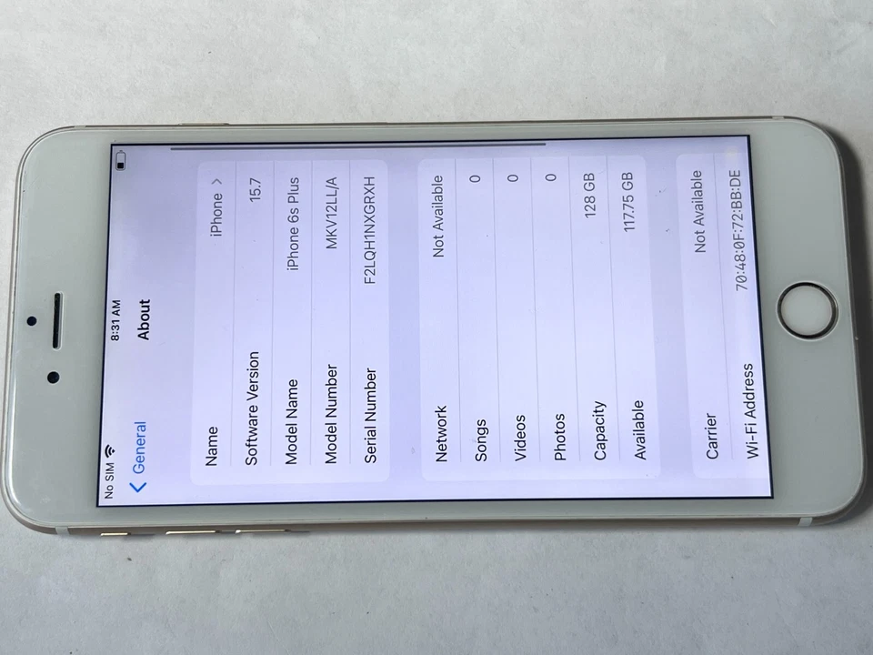 UNLOCKED Apple iPhone 6S+ PLUS 128GB LTE Smart Phone / T-Mobile AT&T h2O *READ - Image 3 of 4