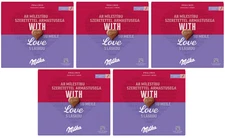 5 MILKA WITH LOVE Heart Shaped Chocolate Pralines Sweets Gift Boxes 110g 3.88oz