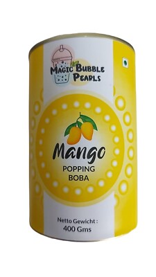 Bubbletea 400g Popping Boba-Bubble Tea Perlen Set zum Selber Machen Frucht Mango