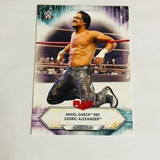 2021 Topps WWE Base Card #17 Angel Garza def. Cedric Alexander – Raw
