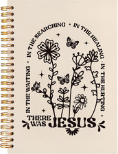 Boho Floral Christian Journal - Hardcover Spiral Notebook for Bible Journaling